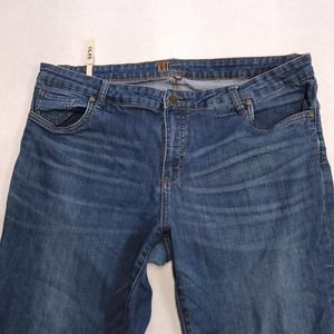 Kut from the Kloth Casual Button Medium Wash Denim Jeans Womens Size 18W Blue